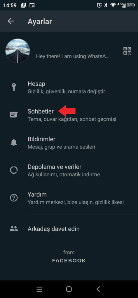 WhatsApp hesabını başka telefona aktarma